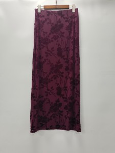 Lady’s burn out velvet dress