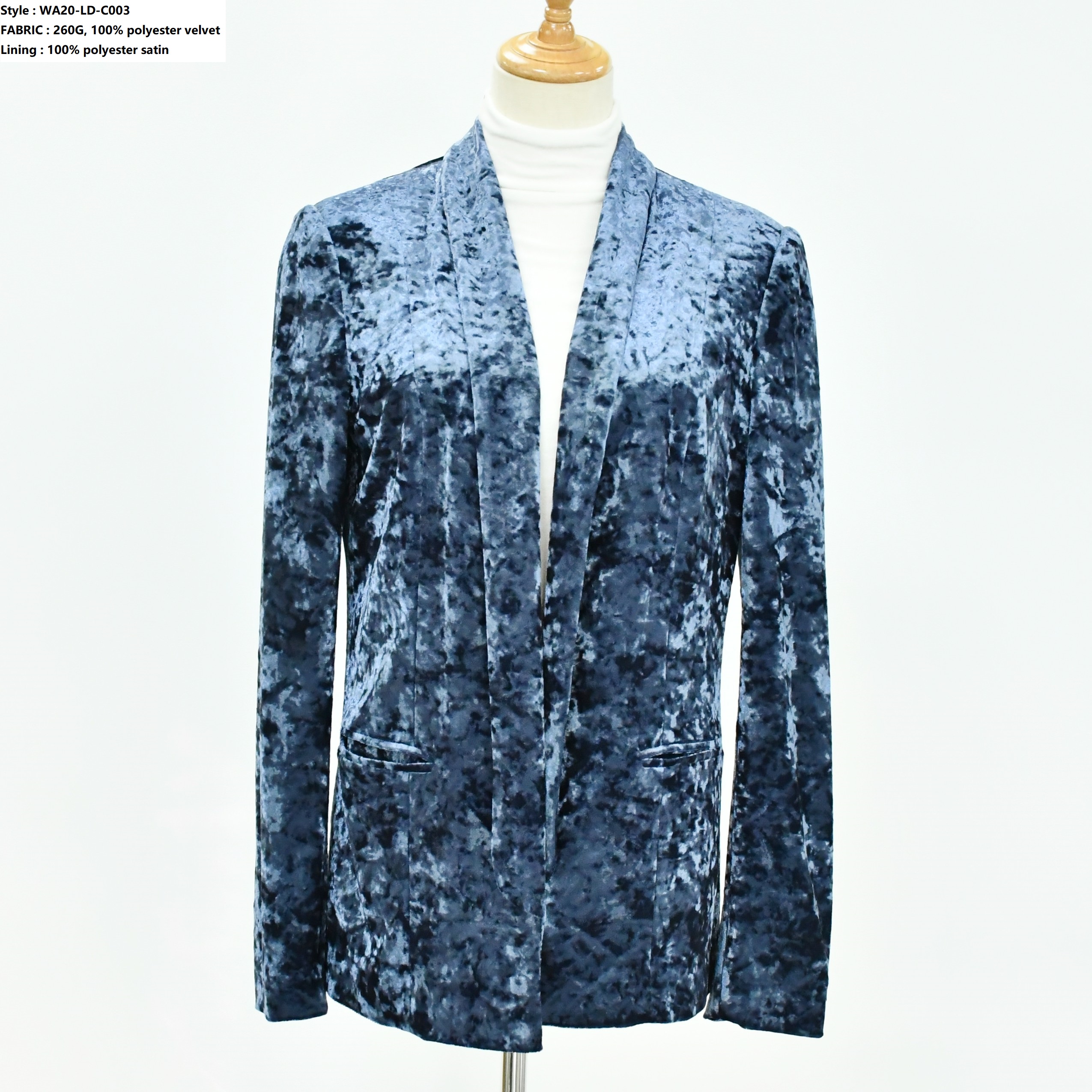 Women’s  clinquant velvet Suit Jacket