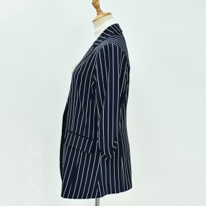 Women’s  Woven Stripe Suit Jacket