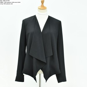 Women’s Woven Drop Placket  Suit Jacket