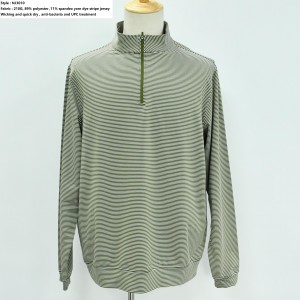 Men’s Half Zip Stripe Pullover