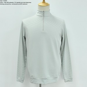 Men’s Half Zip Stripe Pullover