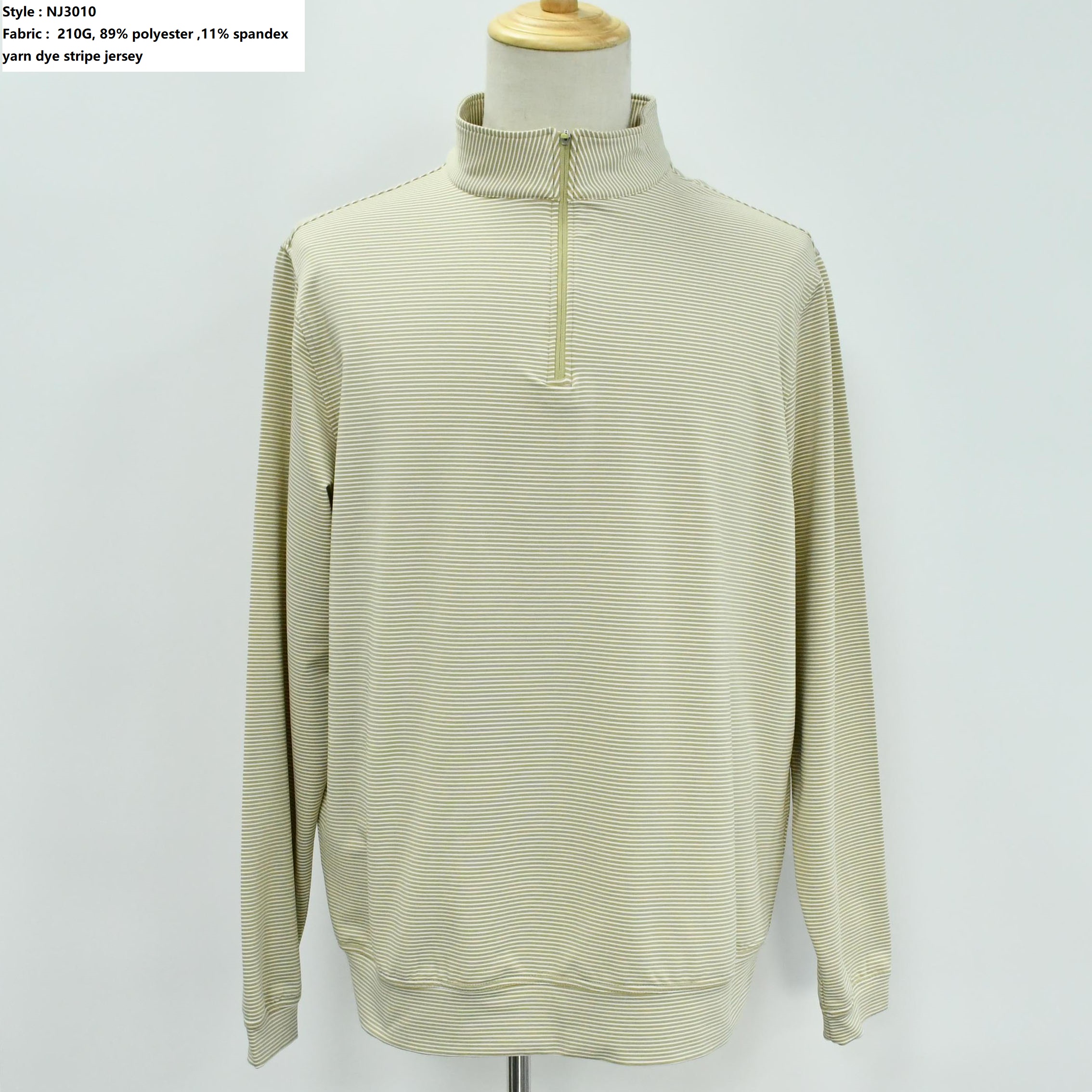 Men’s Half Zip Stripe Pullover