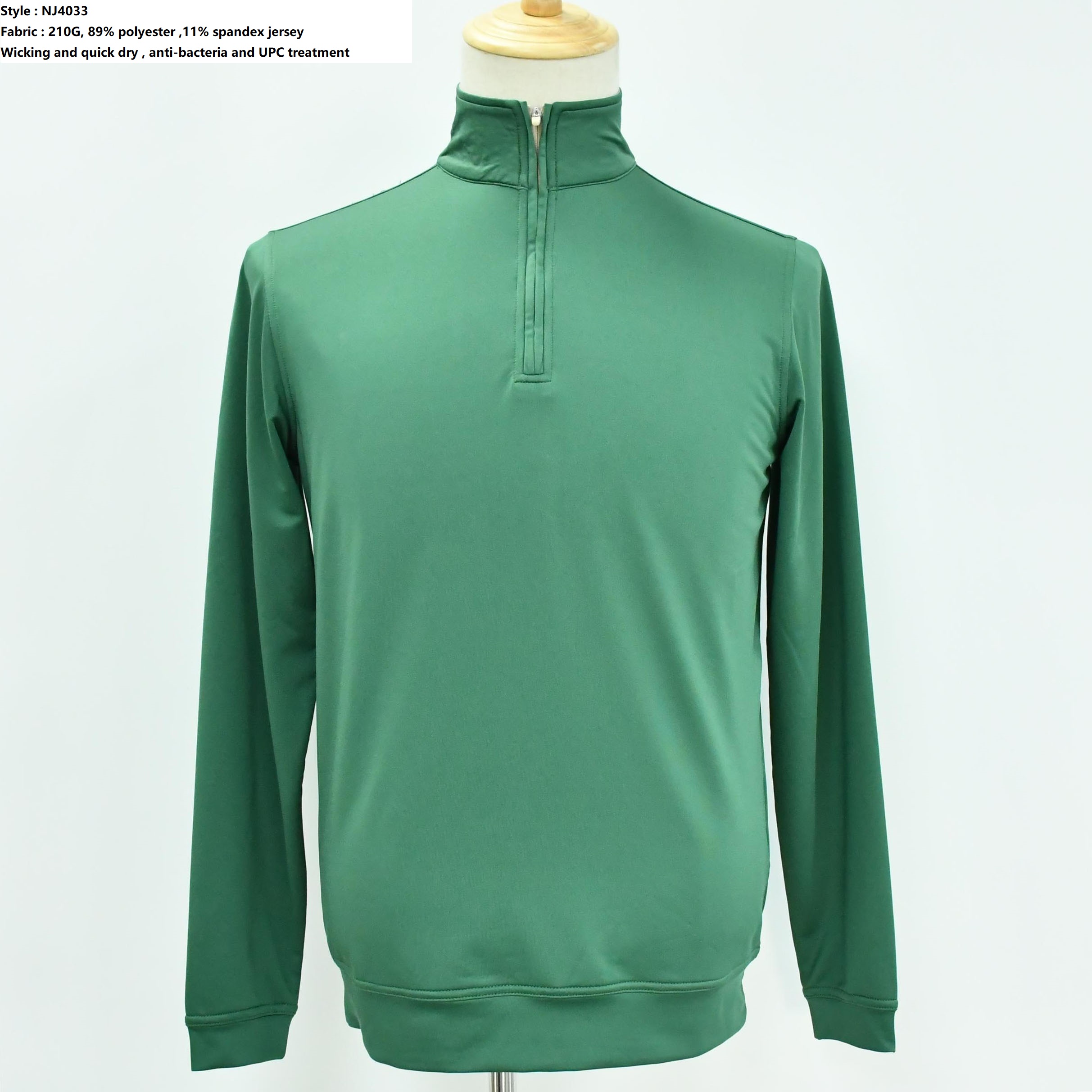 Men’s Half Zip Stripe Pullover