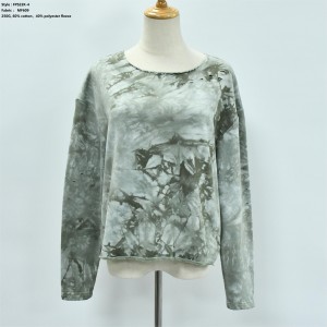 Women’s Laser Tie Dye Swearshirt Pullover