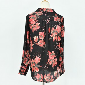 Women’s  Print Chiffon Shirt