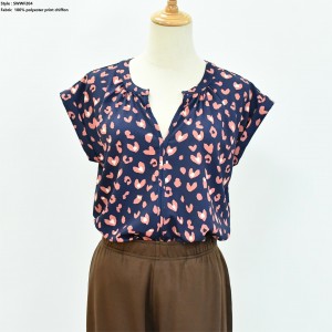 Women’s  Print Chiffon Shirt