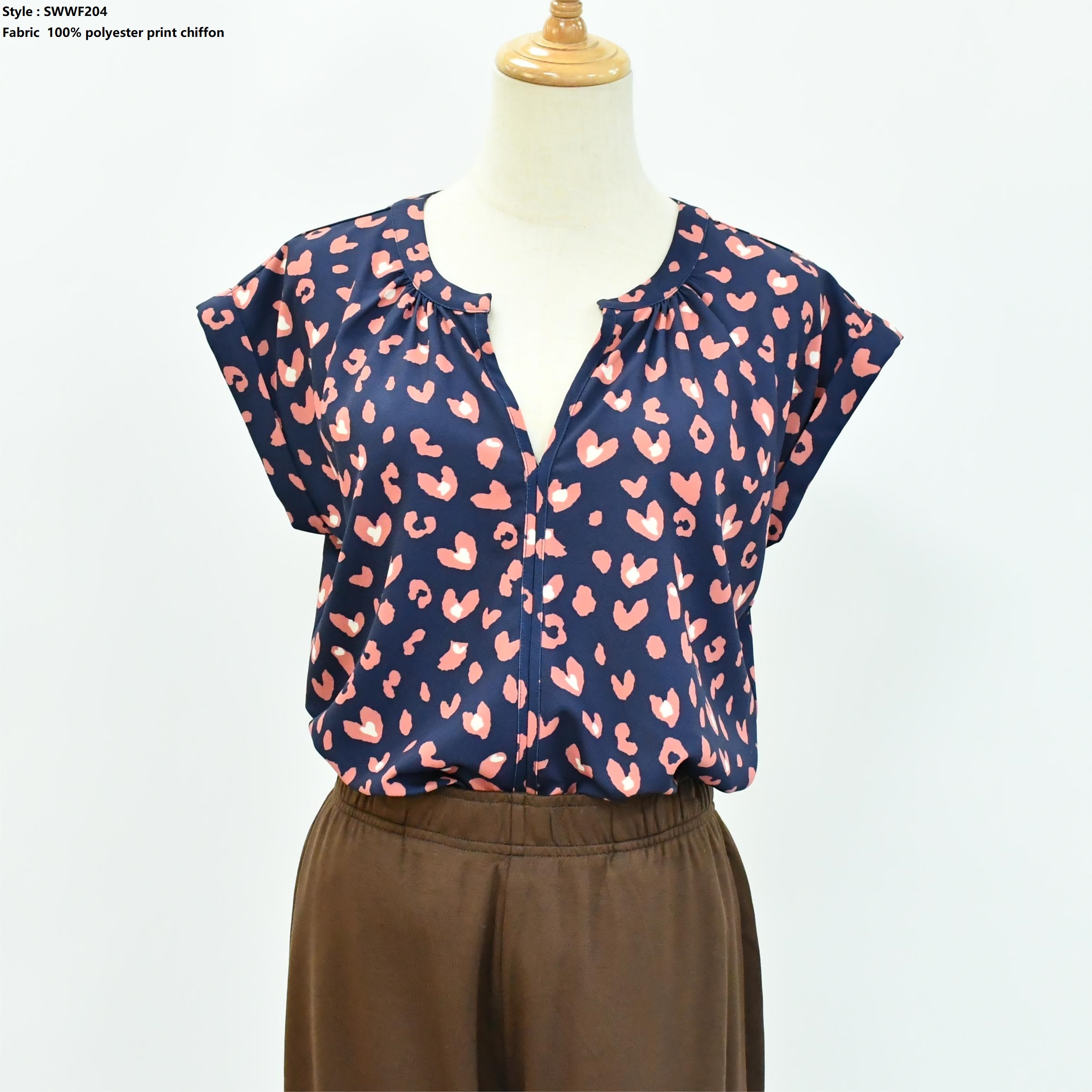 Women’s  Print Chiffon Shirt