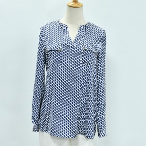 Women’s  Print Chiffon Shirt