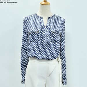 Women’s  Print Chiffon Shirt