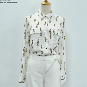 Women’s  Print Chiffon Shirt