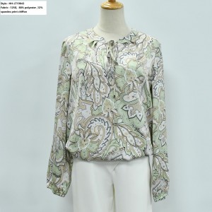 Women’s  Print Chiffon Shirt