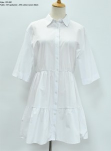 Women’s  Woven Suit Half Placket Dress