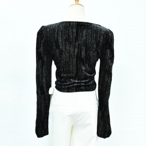 Women’s Lurex Velour Top