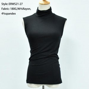 Women’s High Collar Sleeveless Top