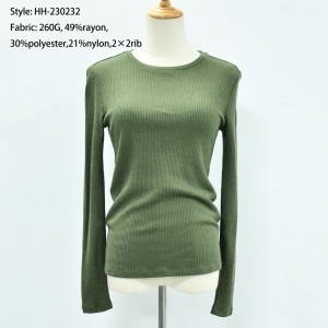 Women’s Long Sleeve Rib Top