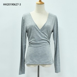 Women’s V-Neck With Long Sleeve Top