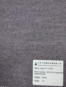 TC-Y1952 : 430G, 80/10/10 polyester/rayon/acrylic