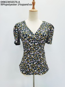 Lady print corp top